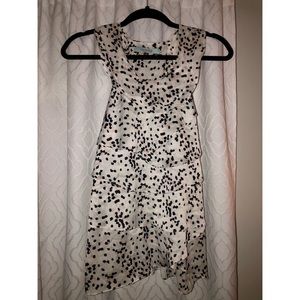 Karlie white layered dress tank - SMALL